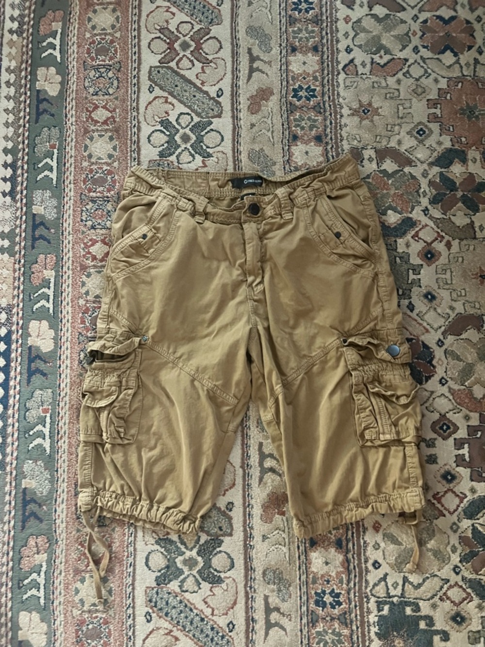 Fried Denim Cinch Cargo Shorts